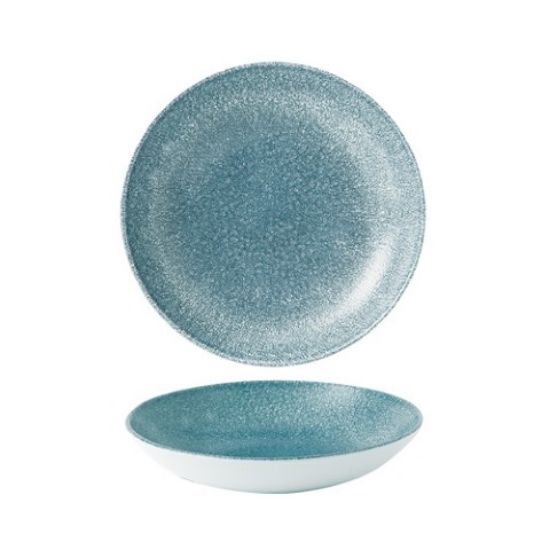RAKU TOPAZ BLUE COUPE BOWL 7.25" 15oz (12)