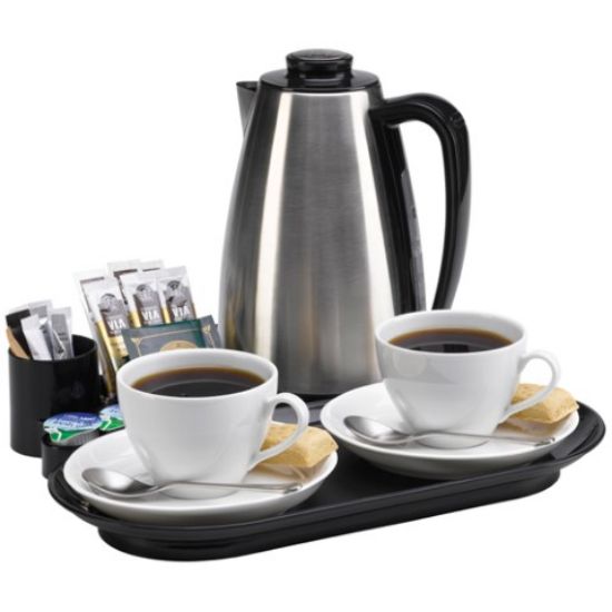 Valette Hotel Welcome Tray Black With Kettle 0.9ltr
