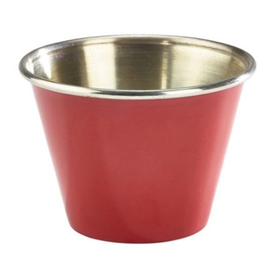 Ramekin 2.5oz St/St Red