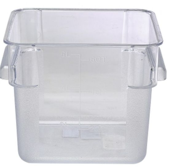 Polycarbonate 7.6ltr Square Food Storage Container With Etched Measurements