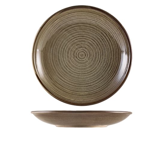 Terra Porcelain Smoke Grey Deep Coupe Plate 28cm (3)