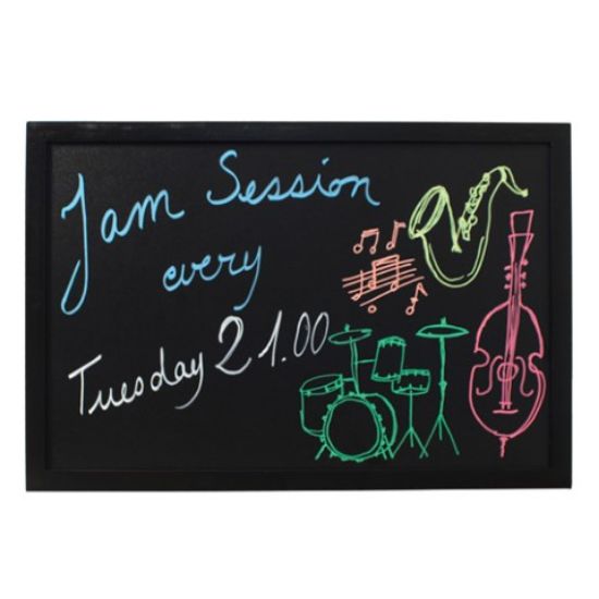 Blackboard With Black Soft Wood Surround 30x40cm