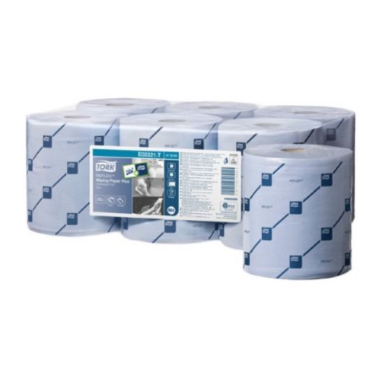 Tork Reflex Wiping Paper Plus 150mtr Blue 2ply (6)