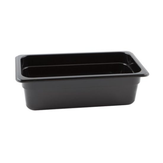Gastronorm Food Pan 1/3 100mm Black 3.8ltr