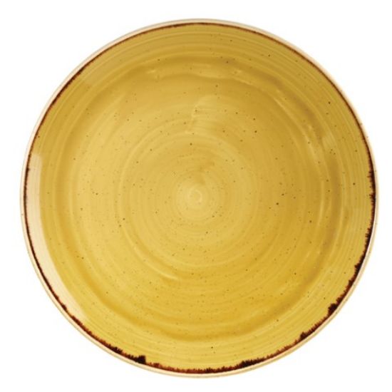 STONECAST COUPE PLATE 11.25" MUSTARD SEED YELLOW (12)