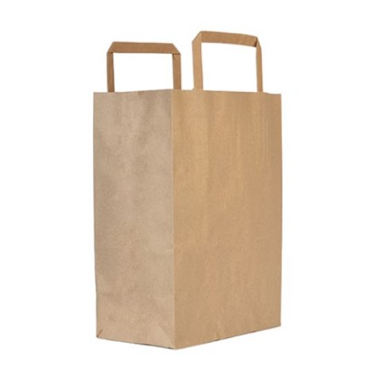 Vegware Paper Carrier Bag Medium 10x8.5" 6l (Case Of 250)