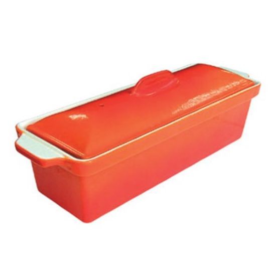 Cast Iron Terrine Dish 1.7ltr 34x10cm Orange