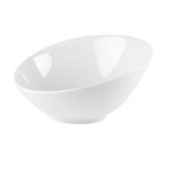 CASE OF PORCELITE ANGLED BOWL 15oz 7" (6)
