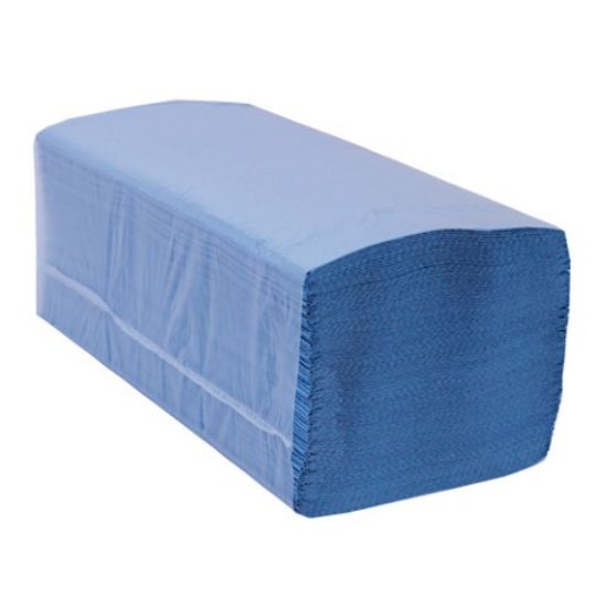 Blue V Fold Hand Towel 1ply (3600)