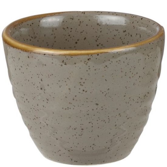 Churchill Stonecast Ripple Dip Pot 2oz Peppercorn Grey (Case Of 12)