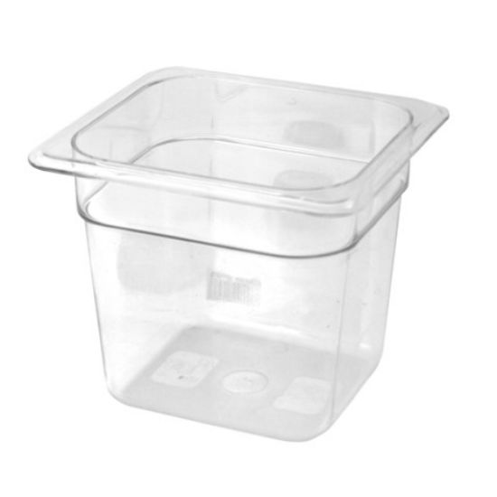 Gastronorm Food Pan 1/6 65mm Clear 1ltr
