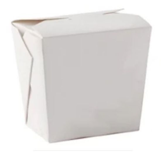 SQUARE WHITE FOOD PAIL 16oz (450)