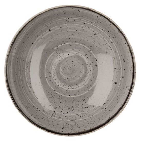 CASE OF 12 STONECAST COUPE BOWL 7.25" PEPPERCORN GREY *P