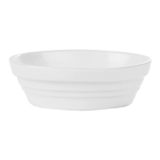 WHITE OVAL BAKING DISH 16cm (24)