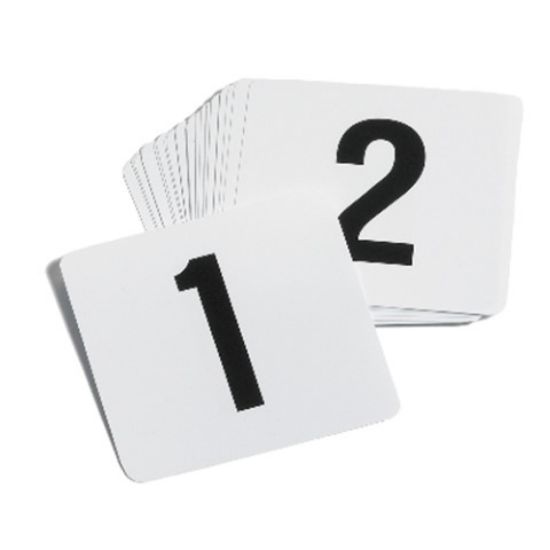 Table Number Card Sets 1-25 95x100mm