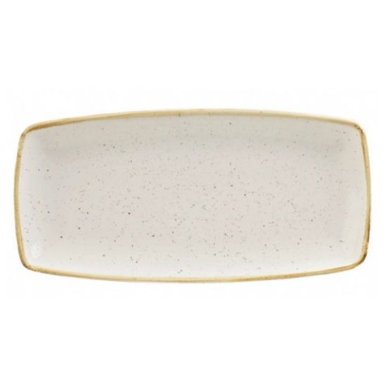 Churchill Stonecast Oblong Plate 11.75x6" Barley (Case Of 12)