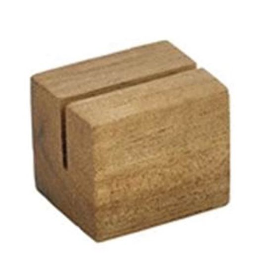 Acacia Wood Sign Holder Square 2.5cm