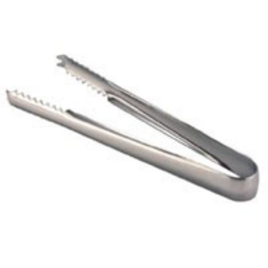 One Piece Ice Tongs St/St 7"