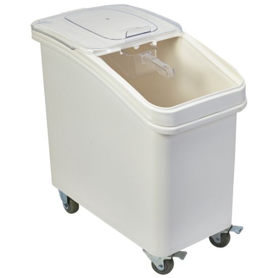 Mobile Ingredient Bin Polypropylene 102 Ltr Includes Scoop