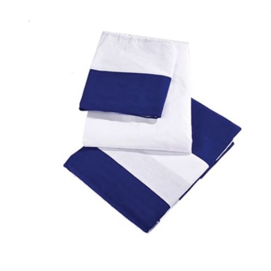 SINGLE STRIPED BLUE LINEN SET