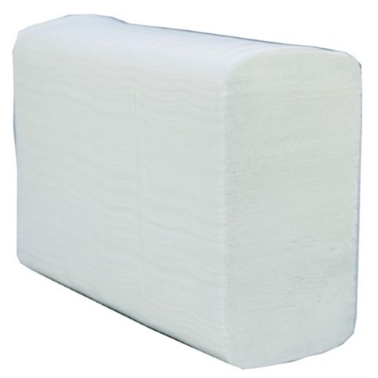 CONTRACT HAND TOWEL Z FOLD 1 PLY WHITE (3000) 25.5x23.5cm