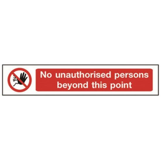 No Unauthorised Persons Allowed Sign Qms0162 *s