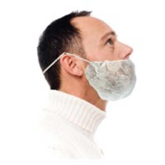 Beard Mask White (Pack of 100)