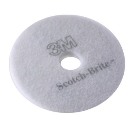 3M PREMIUM 11" FLOOR PAD WHITE (5)