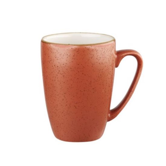 CASE OF 12 STONECAST PROFILE MUG 12oz 34cl ORANGE