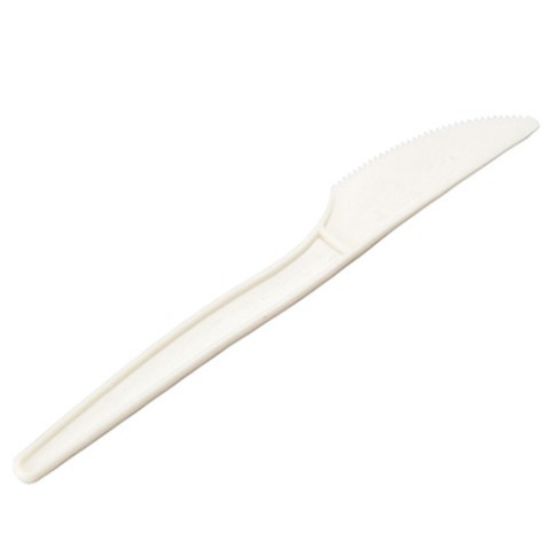 KNIFE COMPOSTABLE WHITE x 50