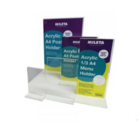 DOUBLE SIDED PORTRAIT ACRYLIC POSTER HOLDER A6 148X105mm