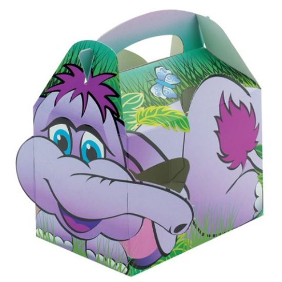 Jungle Lion Party Kraft Boxes Mixed Design 152x100x102mm (250)