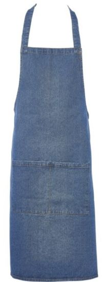 Washed Denim Bib Apron 70x90cm