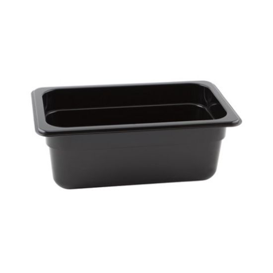 Gastronorm Food Pan 1/4 100mm Black 2.5ltr