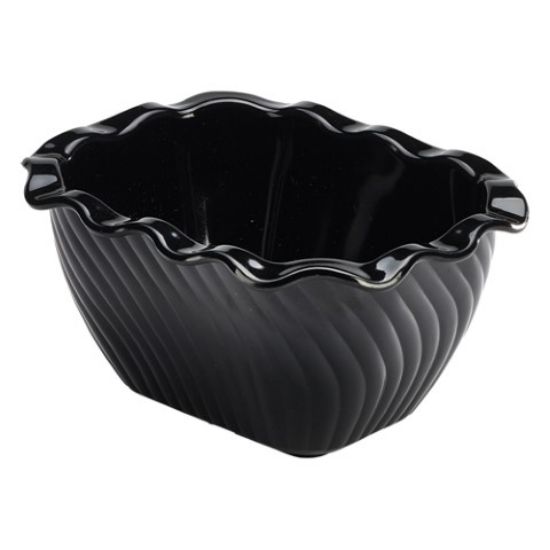 Polycarbonate Crock 7x5x3" Black