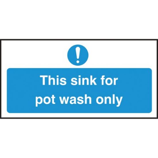 This Sink For Pot Wash Only 100x200mm