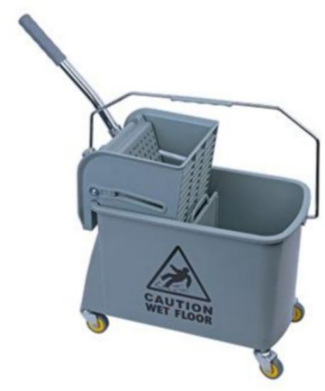 MICROSPEEDY FLAT MOP BUCKET & WRINGER 20LTR GREY