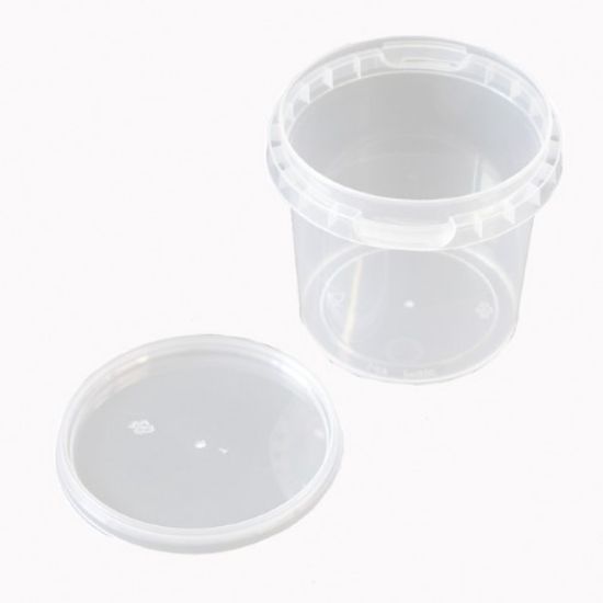 Tamper Evident Round Container And Lid 365ml (415) *p