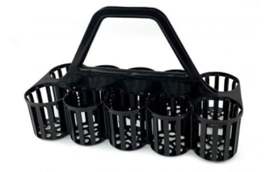 Glass/Bottle Carrier To Hold 10 Black