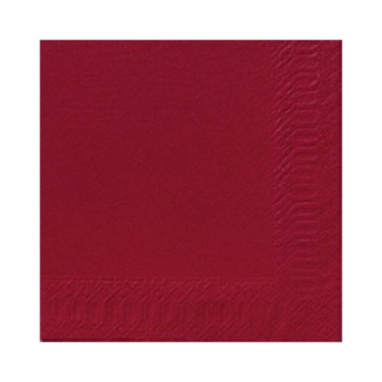 PACK OF 125 DUNI TISSUE LUNCH NAPKIN 33CM 2PLY BORDEAUX