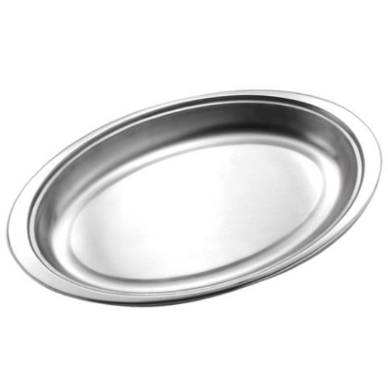 Oval Vegetable Dish St/St 7"
