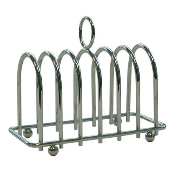 CHROME HORSESHOE TOAST RACK 6 SLICE
