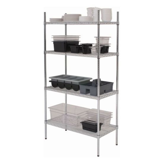 Genware 4 Tier Racking 72" X 18" X 72 Self Assembly