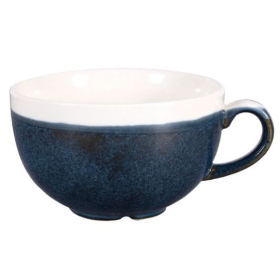 MONOCHROME CAPPUCCINO CUP 8oz SAPPHIRE BLUE (12)
