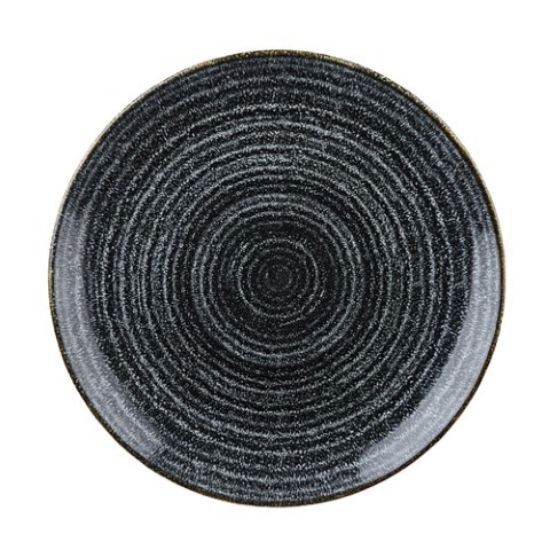Churchill Studio Prints Coupe Plate 16.5cm 6.5" Charcoal Black (Case Of 12)
