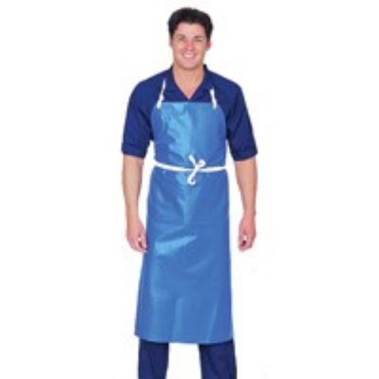 Apron PVC Nylon 41"x37" Blue Heavy Duty *p