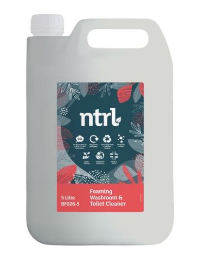 Jangro Ntrl Foaming Washroom And Toilet Cleaner 5ltr (Single)