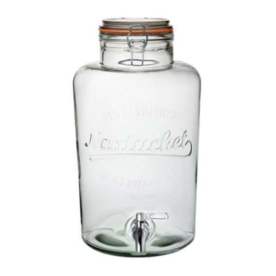 Rustic Country Glass Beverage Dispenser 9.5ltr
