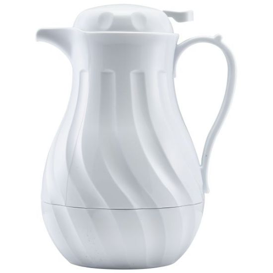 COFFEE SERVER SWIRL 64OZ WHITE
