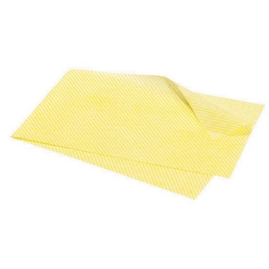 Jangro Lightweight Wipes 42x38cm Yellow (Pack of 50)